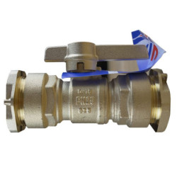 Manchon Vanne à sphère laiton ACS pour tube PEHD Ø25 avec  - ARCO 146120