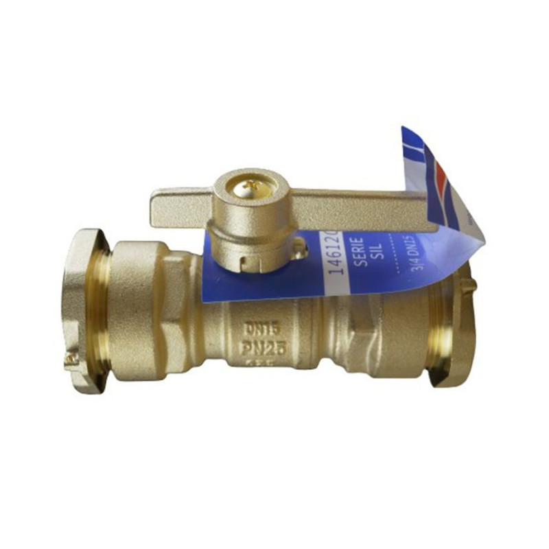 Manchon Vanne à sphère laiton ACS pour tube PEHD Ø25 avec  - ARCO 146120