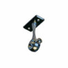 Support tube chromé tringle penderie - D20X60MM - DUVAL 52-0929-1206