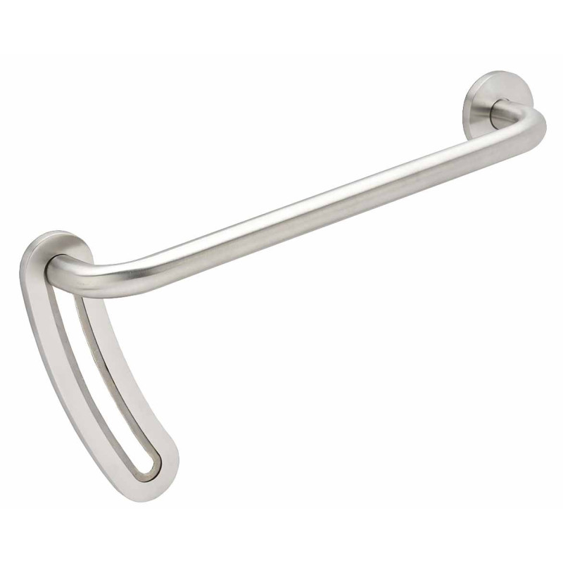 Poignée de porte J-ROX modèle 62 Accessibilité - 320MM PMR CARRE 7 - inox brossé - JPM ASSA ABLOY 910621-31-0A