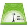 Lumière de chantier essence à mât rotatif Maxi Light - Mat éclairage - Hauteur 8 m - PACLITE MAX-LIGHT HYBRID