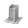 Pied de poteau 71 x 71 mm douille - POLLMANN 4991000