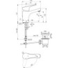 Mitigeur de lavabo Ch3 NF ULYSSE chrome - 