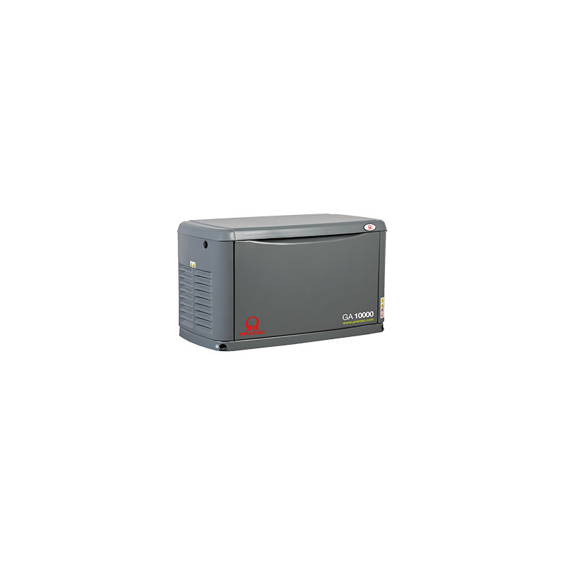 Groupe électrogène au gaz monophasé insonorisé 10 kVA AVR+DE GA10000 - PRAMAC PS103YXM000 + P2FR00209