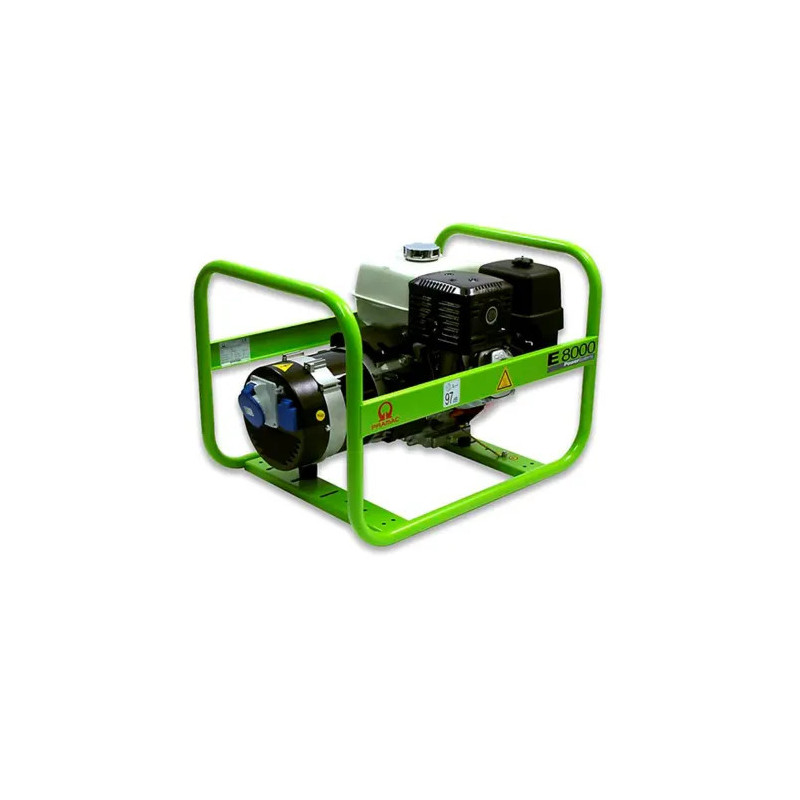 Groupe électrogène essence monophasé 6.4 kW E8000 - PRAMAC PA652SH100N