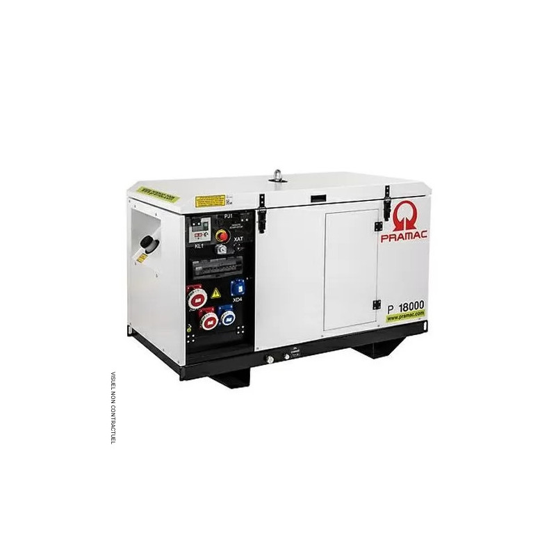 Groupe électrogène diesel triphasé 14.7 kW AVR DE ATS DPP Prise CONN pour AMF-RSS P18000 - PRAMAC PF183TY4008