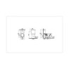 Pack WC à poser - abattant charnières métal - Arkitekt - 9865B003-7204