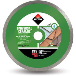 Disque coupe à eau pour céramique CEV 350 SUPERPRO - 350 mm x 25.4 mm - RUBI 30951