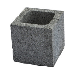 BLOC US 20X20X20 POTEAU CREPIR