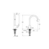 Mitigeur de cuisine bec haut cartouche C3 éco FLOW- VITRA A43407ENG