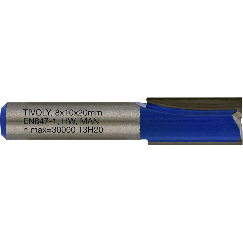 Fraise de défonceuse à rainer droit Ø 10mm (Q8) - TIVOLY XT60642067836