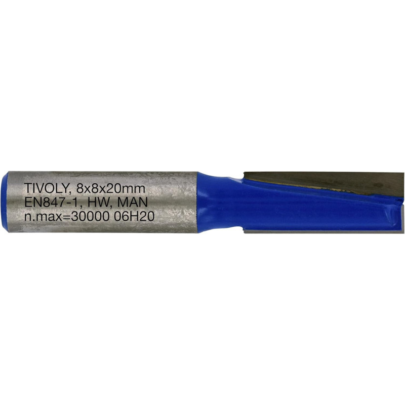 Fraise de défonceuse à rainer droit Ø 8mm (Q8) - TIVOLY XT60642067835