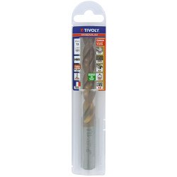 Foret métaux HSS FURIUS Ø 13 mm - taillé meulé HSS revêtu FUSIO - Ø 13 mm L 151 mm - TIVOLY 11454141300