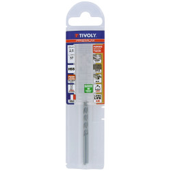 Foret métaux HSS FURIUS Ø 2.5 mm (Lot de 2) -  taillé meulé HSS revêtu FUSIO  - Ø 2.5 mm L.40 mm - TIVOLY 11454140250