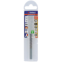 Foret métaux HSS FURIUS Ø 3.2 mm  (Lot de 2) -  taillé meulé HSS revêtu FUSIO - Ø 3.2 mm L.65 mm - TIVOLY 11454140320