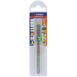 Foret métaux HSS FURIUS Ø 6.5 mm - taillé meulé HSS revêtu FUSIO  - Ø 6.5 mm L 101 mm - TIVOLY 11454140650