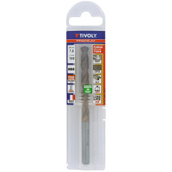 Foret métaux HSS FURIUS Ø 7.5 mm - taillé meulé HSS revêtu FUSIO  - Ø 7.5 mm L 109 mm - TIVOLY 11454140750