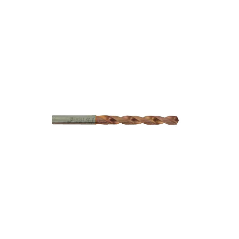 Foret métaux HSS FURIUS Ø 10 mm - taillé meulé HSS revêtu FUSIO - Ø 10 mm L 133 mm - TIVOLY 11454141000