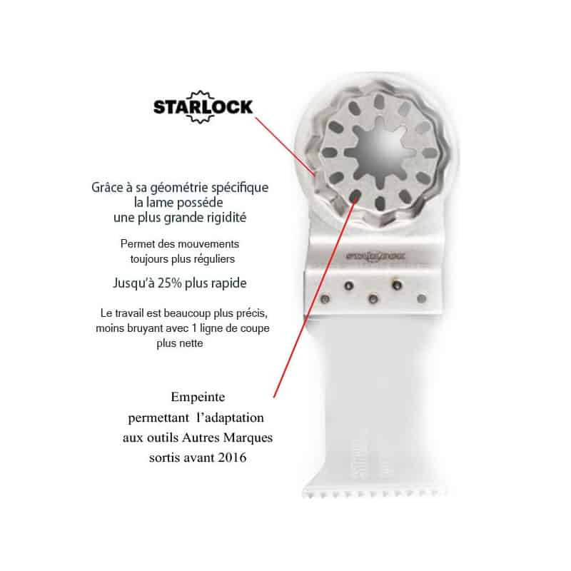 Lame de scie carbure STARLOCK 125 - Ø75 mm - alternative diamant - FEIN 63502125210