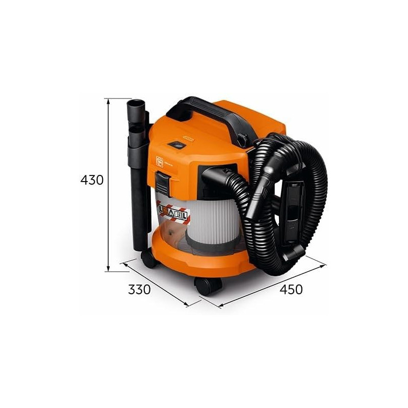 Aspirateur eau et poussière sans fil ASBS 18-10 AS AMPShare (nu) - FEIN 92604203010