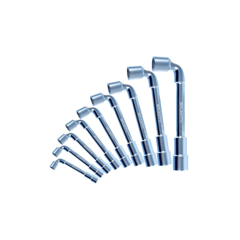 Clés a pipe débouchées - jeu de 9 pièces 8 à 19 mm - BRUMATH 16160129140 BR-1100