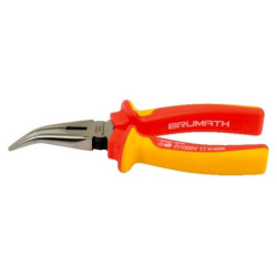Pince à becs coudés 1-2 ronds isolée 1000V VDE - BRUMATH 16165144230 BR-2011