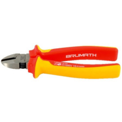 Pince coupante diagonale 160 mm isolée 1000V VDE  - bi-matière  - BRUMATH 16165144522 BR-2018