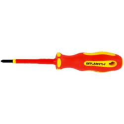Tournevis PH2 Phillips isolé 1000V VDE - 2 x 100 - BRUMATH 16163000090 BR-3018