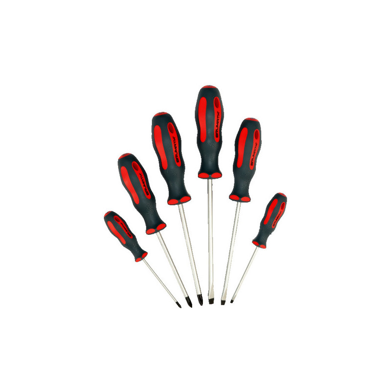 Jeu de 6 tournevis plat Fente Phillips - BRUMATH 16163000300 BR-3040
