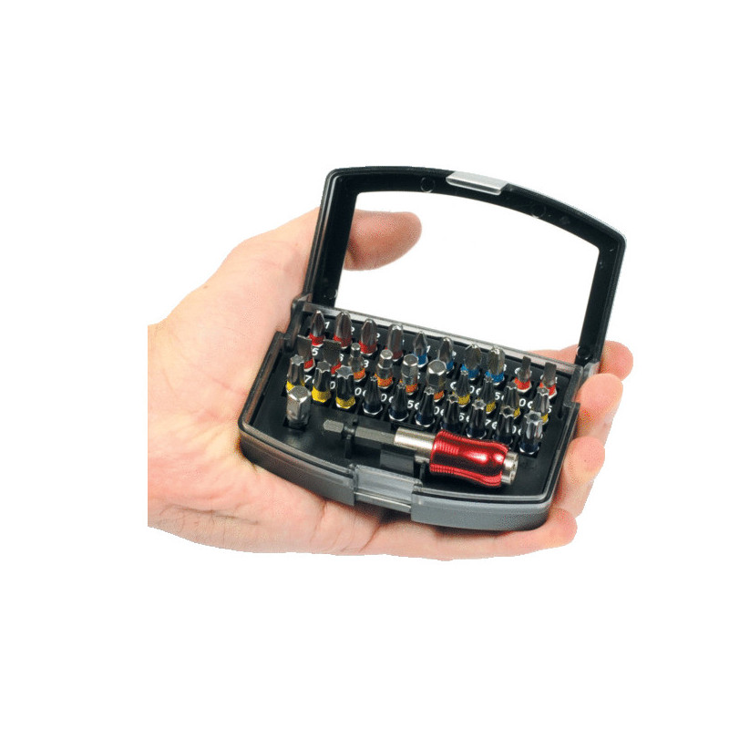 Coffret de 32 pièces - 30 embouts de vissage 1-4'' - BRUMATH 16162440412 BR-3160