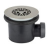 BONDE DE DOUCHE D90 GRILLE PLATE INOX HORIZONTALE TOURBILLON