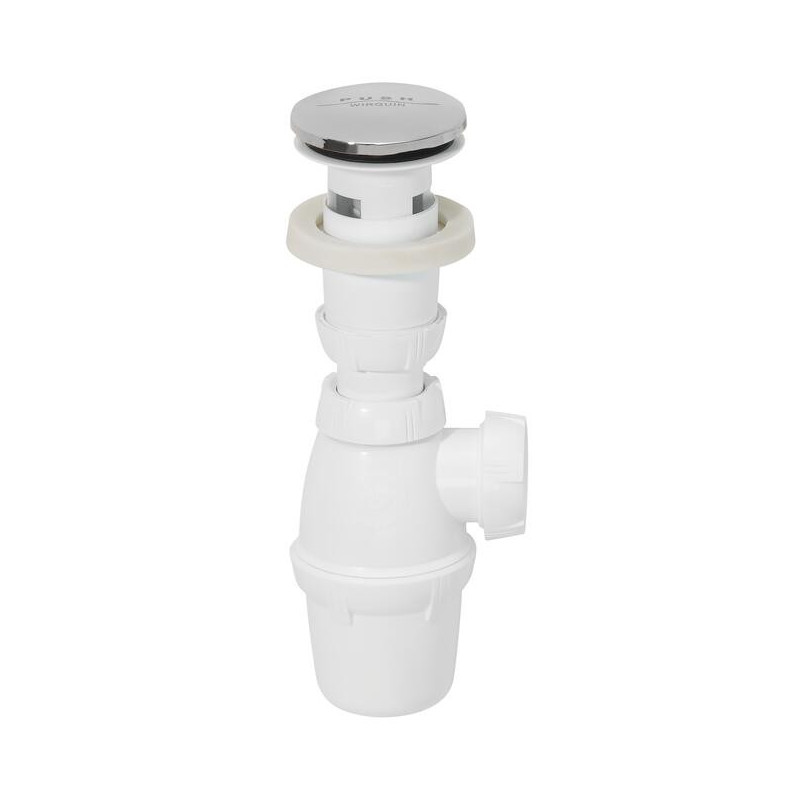 CLAC BONDE CHROMEE SANS TROP-PLEIN + SIPHON NF QUICK