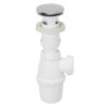 CLAC BONDE CHROMEE SANS TROP-PLEIN + SIPHON NF QUICK