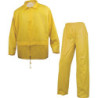 Ensemble de pluie enduit PVC Taille XXL jaune