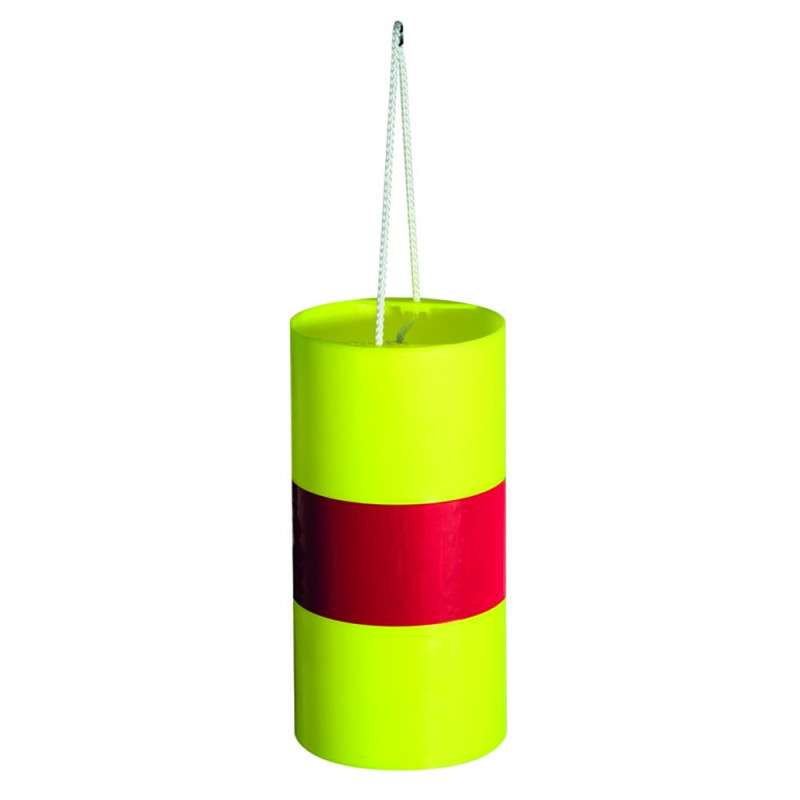 FARDIER CYLINDRIQUE BLANC AVEC BANDE RETRO ROUGE