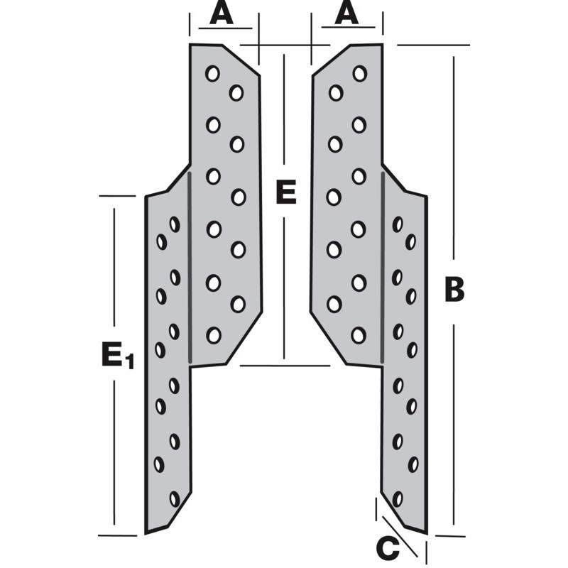 PATTE DE SOLIVAGE 30-180-1.5 DROIT