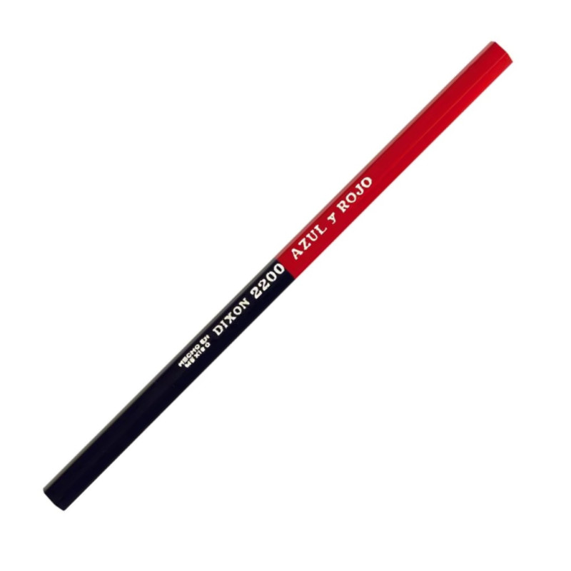 CRAYON BICOLORE ROUGE ET BLEU 180MM