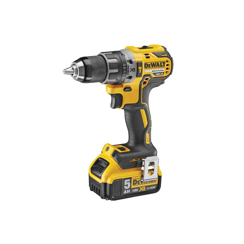 Perceuse-visseuse Compacte XR 18V 5Ah Li-ion brushless - 2 Batteries - DEWALT DCD791P2