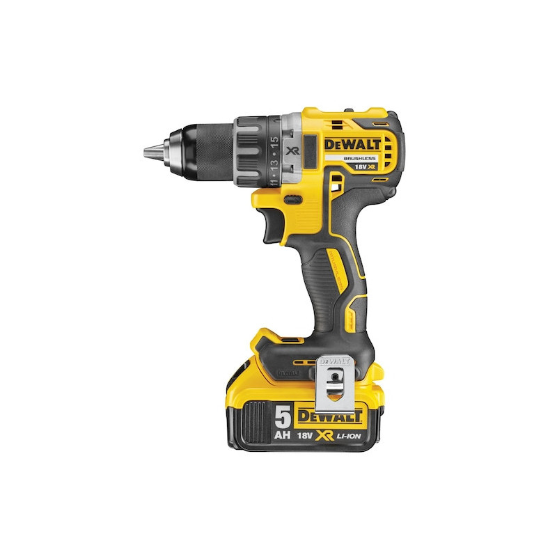 Perceuse-visseuse Compacte XR 18V 5Ah Li-ion brushless - 2 Batteries - DEWALT DCD791P2