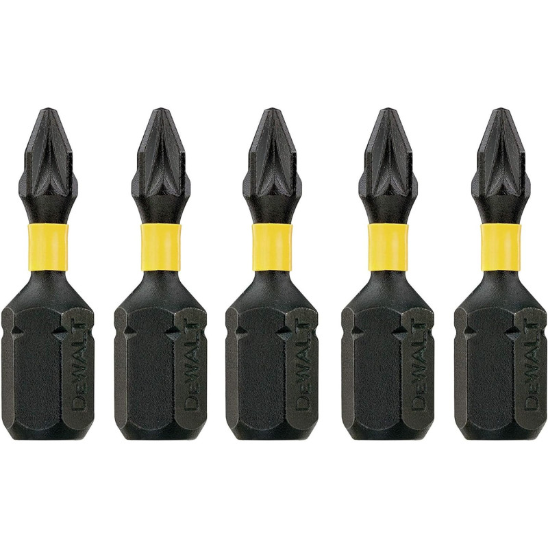 Lot de 5 embouts Pozidriv PZ1 25mm - DEWALT DT7320 DT7386T