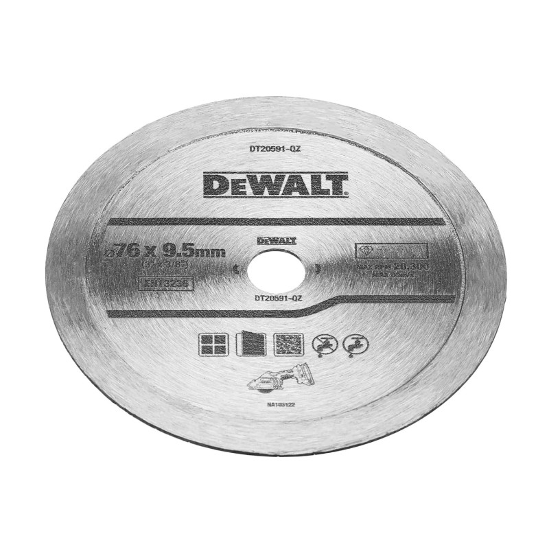 Disque 76 mm diamant pour la céramique - DEWALT DT20591