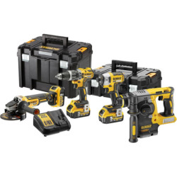 Kit 4 outils XR 18V 5 Ah Li-Ion brushless - DEWALT DCK422P3T