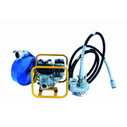 Pompe à câble pour chantiers PFP80H GX160 - submersible et flexible - PACLITE PFP 80H