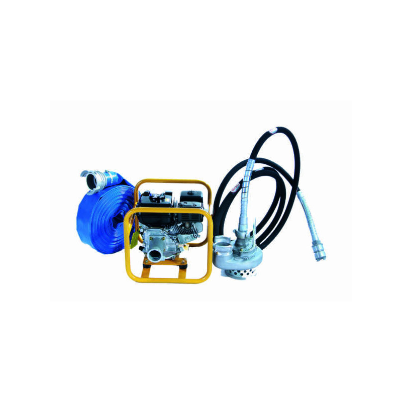 Pompe à câble pour chantiers PFP80H GX160 - submersible et flexible - PACLITE PFP 80H