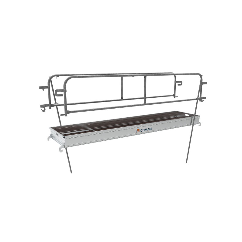 Kit plateau + 2 garde corps échafaudage  GENERIS 950 - Pack plancher et garde-corps  G950  - TUBESCA 03016015