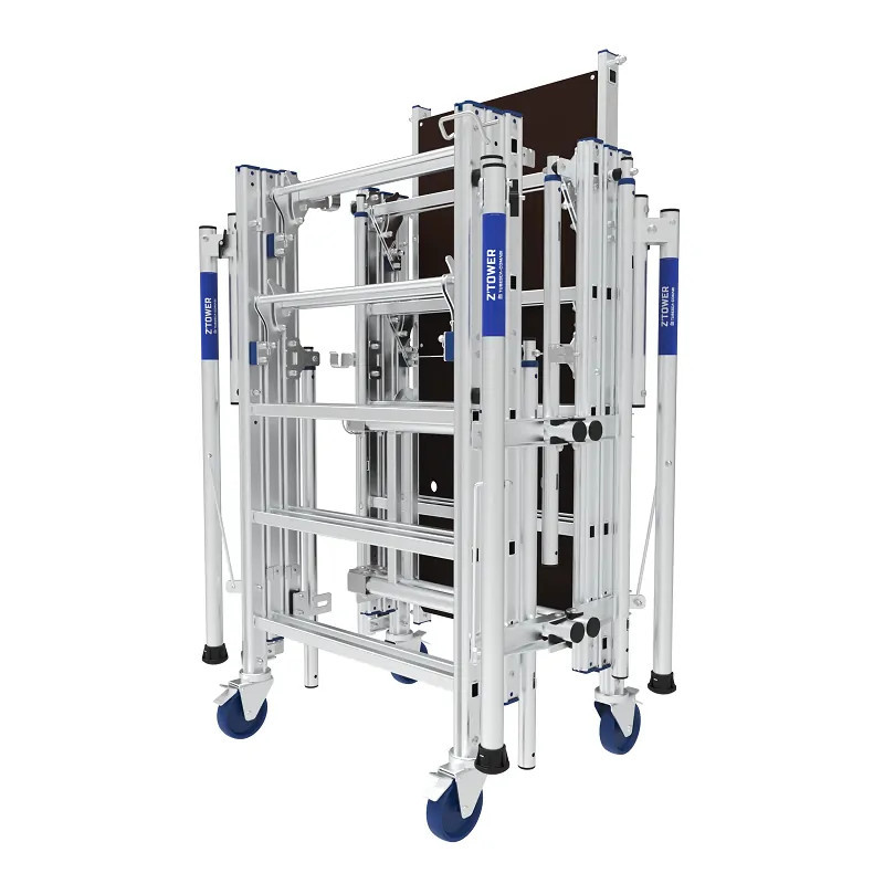 Echafaudage Z-Tower 3.80 m maxi - télescopique et roulant - TUBESCA 22407420