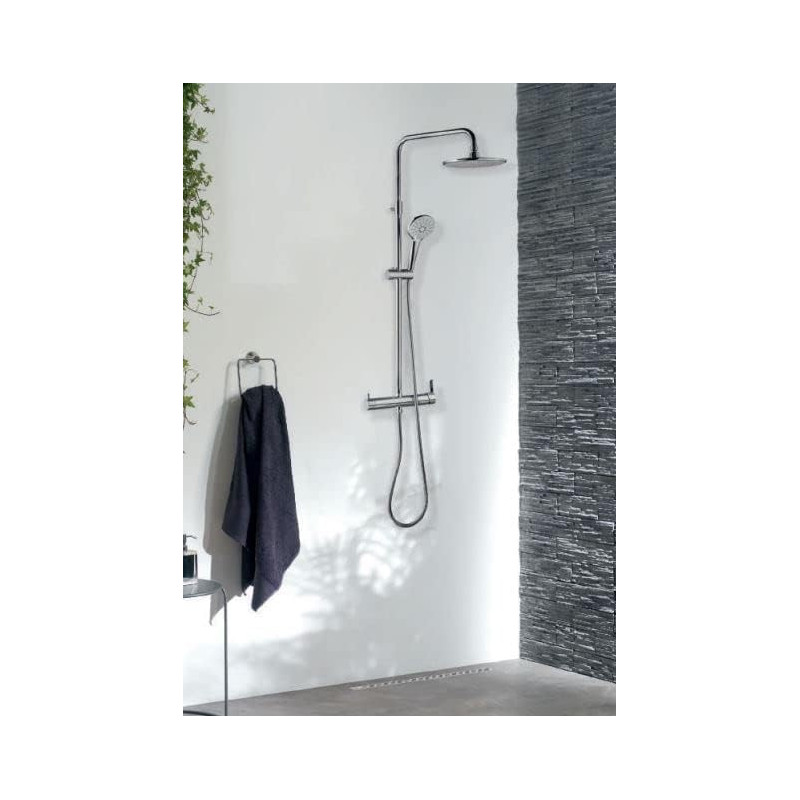 Colonne de douche - mitigeur mécanique Bergamo Touch 3 jets - WIRQUIN 60723469 