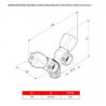 Robinet double machine à laver lave vaisselle - 15x21 - chromé avec écrou - 1334004