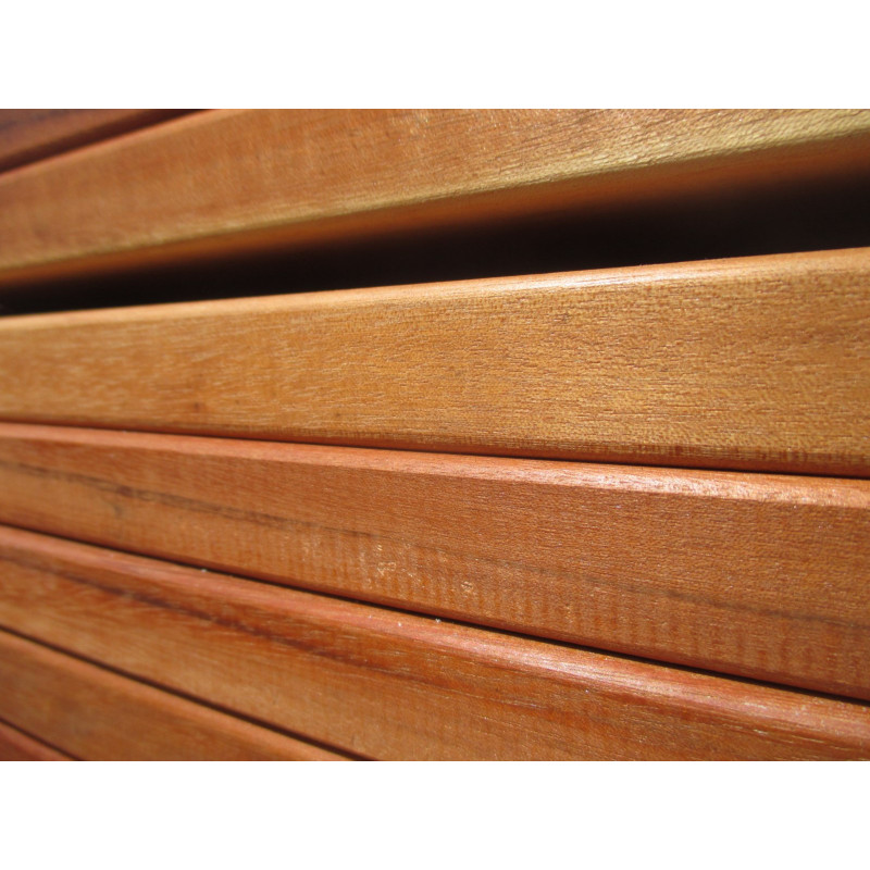 LAME DE TERRASSE CAILLEBOTIS DECK BOIS MASSIF EXOTIQUE TIGERWOOD MUIRACATIARA SECTION 21X120MM LONGUEUR 1.80M ET PLUS