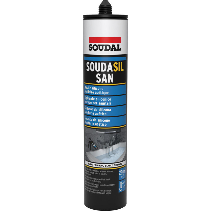 SOUDASIL Sanitaire blanc - cartouche de 280ml